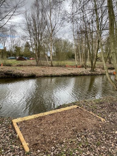 New swims installed at Little Melton lake.